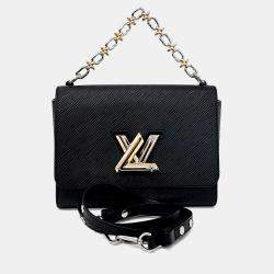 مملوكة مسبقًا حقيبة لوي فيتون تويست جلد إبي أسود MM