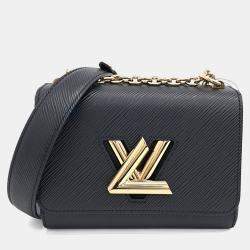 Pre Owned Louis Vuitton Black Leather Epi Twist PM