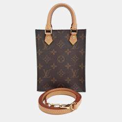 Pre Owned حقيبة لوي فيتون مون وجرام بي في سي بني بيتي ساك بلا