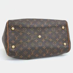 Pre Owned حقيبة لويس فيتون تيفولي قماش كانفاس مونوجرام بني الحجم الكبير