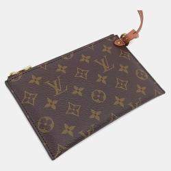 Pre Owned حذاء لوى فيتون كالف بنى كوكي متوسط منخفض بدون كعب