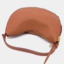 Pre Owned حذاء لوى فيتون كالف بنى كوكي متوسط منخفض بدون كعب