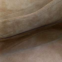 Pre Owned حذاء لوى فيتون كالف بنى كوكي متوسط منخفض بدون كعب