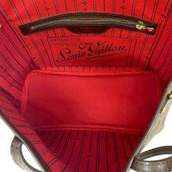 Pre Owned حقيبة لوي فيتون نيفرفول بي إم دامير إبين بني