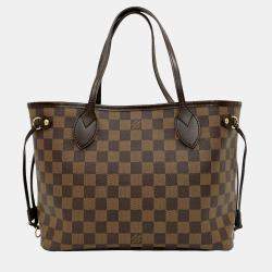 Pre Owned حقيبة لوي فيتون نيفرفول بي إم دامير إبين بني