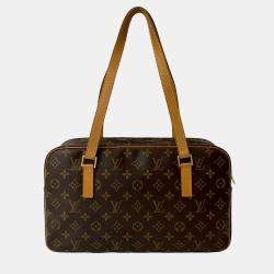 Pre Owned حقيبة كتف لويس فيتون بني مونوغرام سيتي جي إم