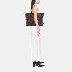 مملوكة مسبقًا حقيبة لوي فيتون نيفيرفول قماش محدد بني GM