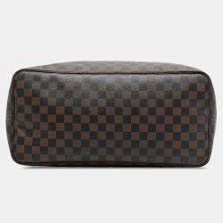 مملوكة مسبقًا حقيبة لوي فيتون نيفيرفول قماش محدد بني GM