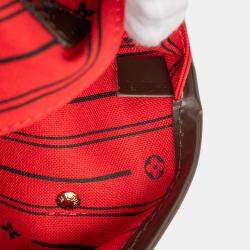 Pre Owned Louis Vuitton Brown Damier Ebene Neverfull MM