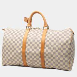 Pre Owned حقيبة لويس فيتون كييبال داميير أزور أبيض 50