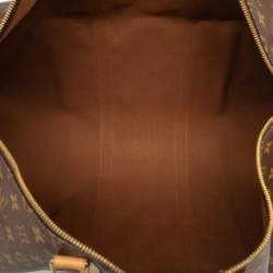 Pre Owned Louis Vuitton Brown Monogram Keepall 55