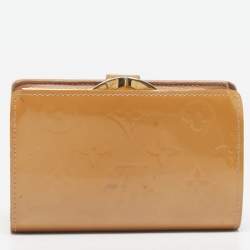 مملوكة مسبقًا Louis Vuitton Porte Monnaie Noisette Monogram Vernis Wallet