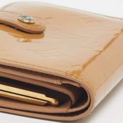 مملوكة مسبقًا Louis Vuitton Porte Monnaie Noisette Monogram Vernis Wallet