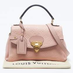 Pre Owned Louis Vuitton Georges BB Pink Monogram Empreinte Leather Bag