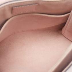 Pre Owned Louis Vuitton Georges BB Pink Monogram Empreinte Leather Bag