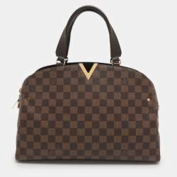 Pre Owned Louis Vuitton Damier Ebene Canvas Kensington Bowling Bag