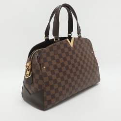 Pre Owned Louis Vuitton Damier Ebene Canvas Kensington Bowling Bag