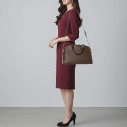 Pre Owned Louis Vuitton Damier Ebene Canvas Kensington Bowling Bag