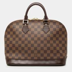 مملوكة مسبقًا Louis Vuitton Brown Damier Ebene Alma PM