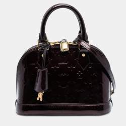 مملوكة مسبقًا Louis Vuitton Purple Monogram Vernis Alma BB