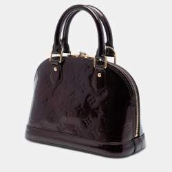 Pre Owned Louis Vuitton Purple Monogram Vernis Alma BB