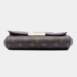 Pre Owned Louis Vuitton Brown Monogram Favorite PM