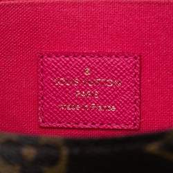 Pre Owned Louis Vuitton Brown Monogram Love Lock Pochette Felicie