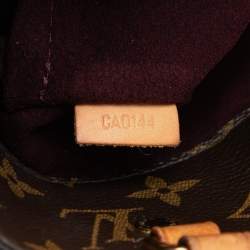 Pre Owned حقيبة لوي فيتون مونتيني مونوغرام بنية ميديوم