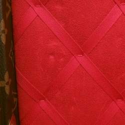 Pre Owned Louis Vuitton Vanity PM Red Monogram Canvas Top Handle Bag