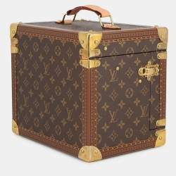 Pre Owned Louis Vuitton Vanity PM Red Monogram Canvas Top Handle Bag