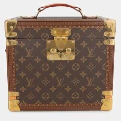 Pre Owned Louis Vuitton Vanity PM Red Monogram Canvas Top Handle Bag