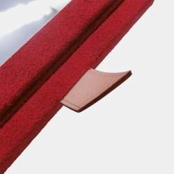 Pre Owned Louis Vuitton Vanity PM Red Monogram Canvas Top Handle Bag