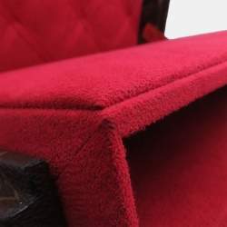 Pre Owned Louis Vuitton Vanity PM Red Monogram Canvas Top Handle Bag