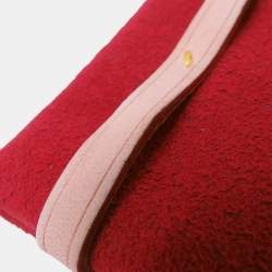 Pre Owned Louis Vuitton Vanity PM Red Monogram Canvas Top Handle Bag