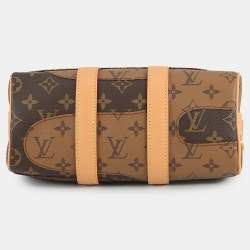 Pre Owned Louis Vuitton Keepall Bandouliere 25 Brown Monogram Canvas Duffel Bag
