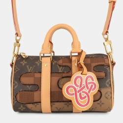 مملوكة مسبقًا Louis Vuitton Keepall Bandouliere Brown Monogram Landscape Size 25
