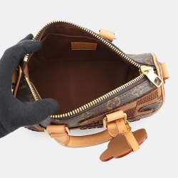 Pre Owned Louis Vuitton Keepall Bandouliere 25 Brown Monogram Canvas Duffel Bag