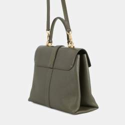 Pre Owned حقيبة لويس فيتون جلد كالف خمري /كاكي مقاس متوسط