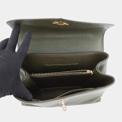 Pre Owned حقيبة لويس فيتون جلد كالف خمري /كاكي مقاس متوسط