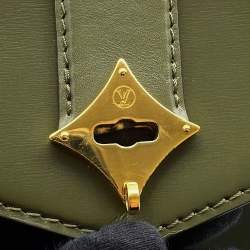 Pre Owned حقيبة لويس فيتون جلد كالف خمري /كاكي مقاس متوسط