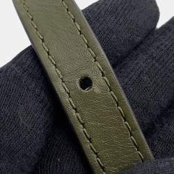 Pre Owned حقيبة لويس فيتون جلد كالف خمري /كاكي مقاس متوسط