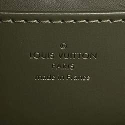 Pre Owned حقيبة لويس فيتون جلد كالف خمري /كاكي مقاس متوسط