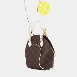 Pre Owned Louis Vuitton Ellipse Brown/White/Yellow Monogram Size Bb