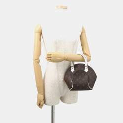 Pre Owned Louis Vuitton Ellipse Brown/White/Yellow Monogram Size Bb