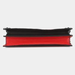 Pre Owned Louis Vuitton Trunk Red Epi Leather Clutch Bag