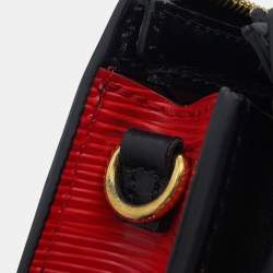 Pre Owned Louis Vuitton Trunk Red Epi Leather Clutch Bag