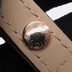 Pre Owned Louis Vuitton Twist Caramel Leather Raffia Size Mm