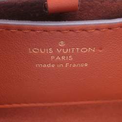 Pre Owned Louis Vuitton Twist Caramel Leather Raffia Size Mm