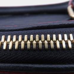 Pre Owned Louis Vuitton Speedy Bandouliere Marine Rouge Monogram Empreinte Leather Size 25