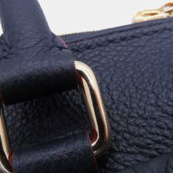 Pre Owned Louis Vuitton Speedy Bandouliere Marine Rouge Monogram Empreinte Leather Size 25